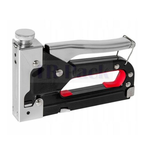 Ipari tűzőgép fém ház 2 funkciós 4-14mm + 3x50db kapocs+szeg