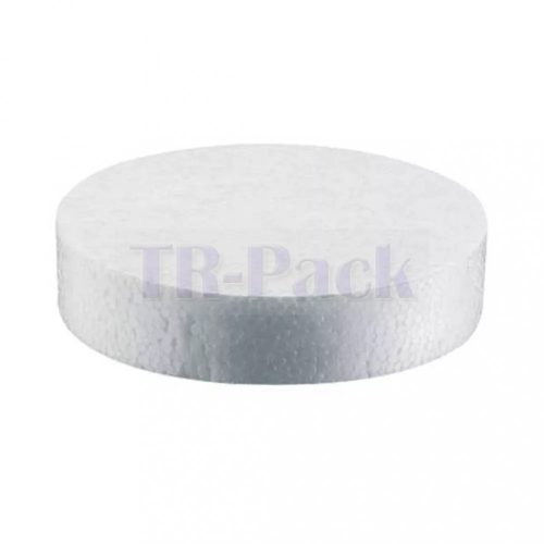 Fehér polisztirol pogácsa 67mm x 10mm fehér