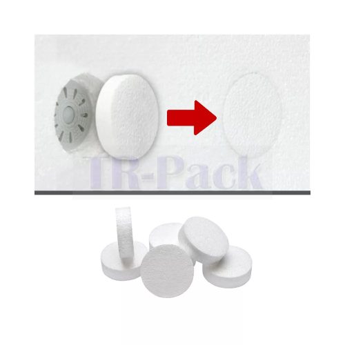 Fehér polisztirol pogácsa 67mm x 10mm fehér