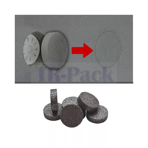 Grafitos polisztirol pogácsa 67mm x 10mm szürke